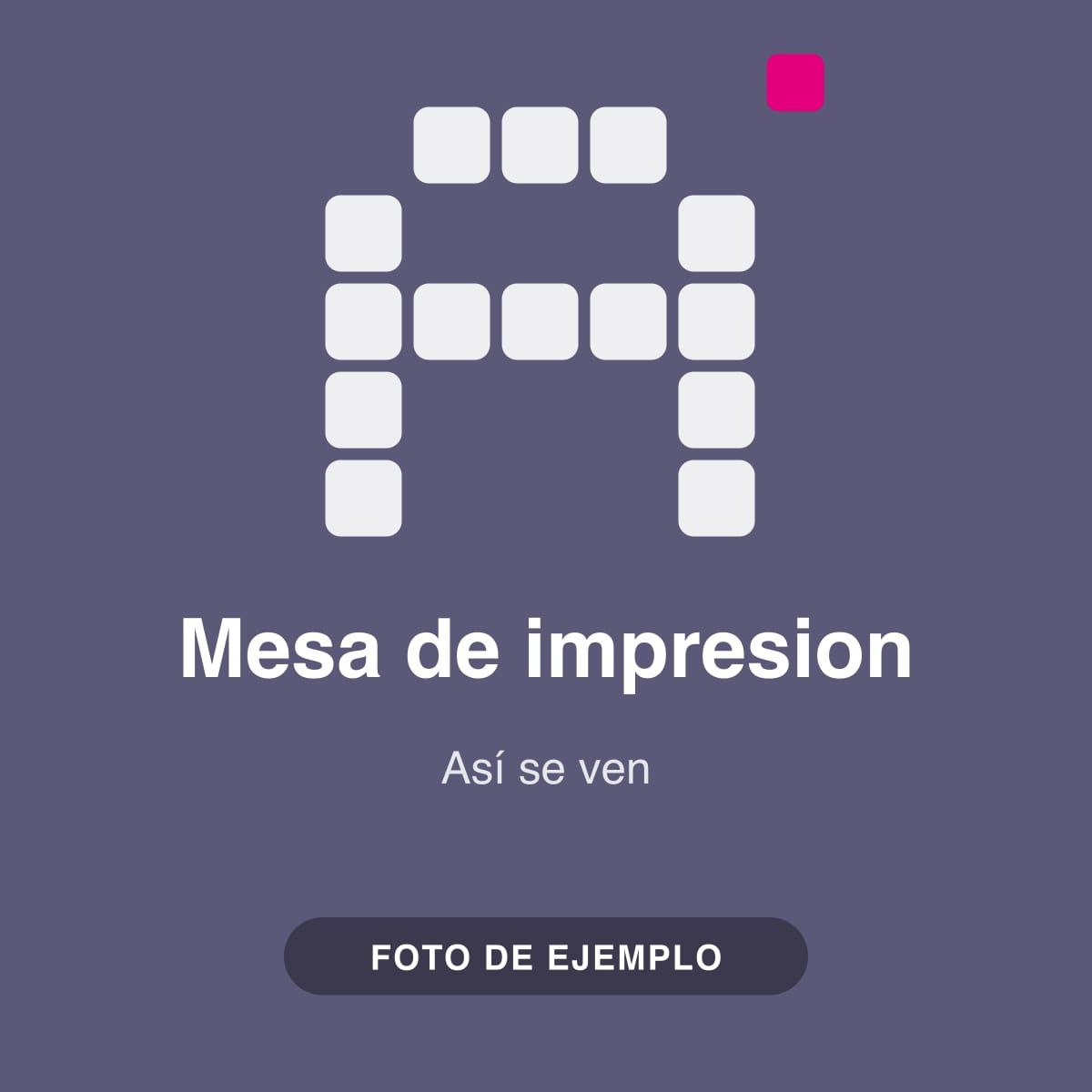 Mesa de impresion